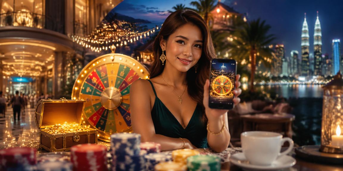 Meja roulette gaya Melayu di Langkawi